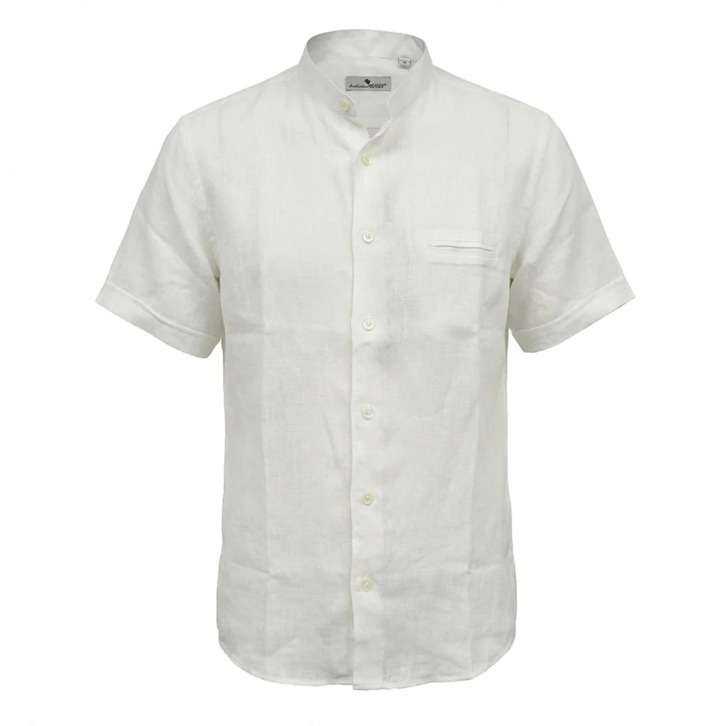 Andrea BOSSI Short Sleeve Linen Button Up AB01 - Image 4
