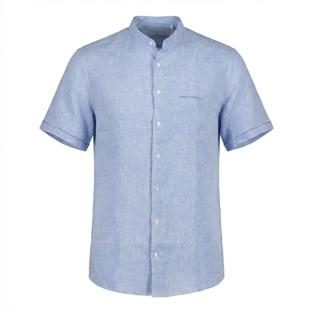 Andrea BOSSI Short Sleeve Linen Button Up AB01 - Image 6