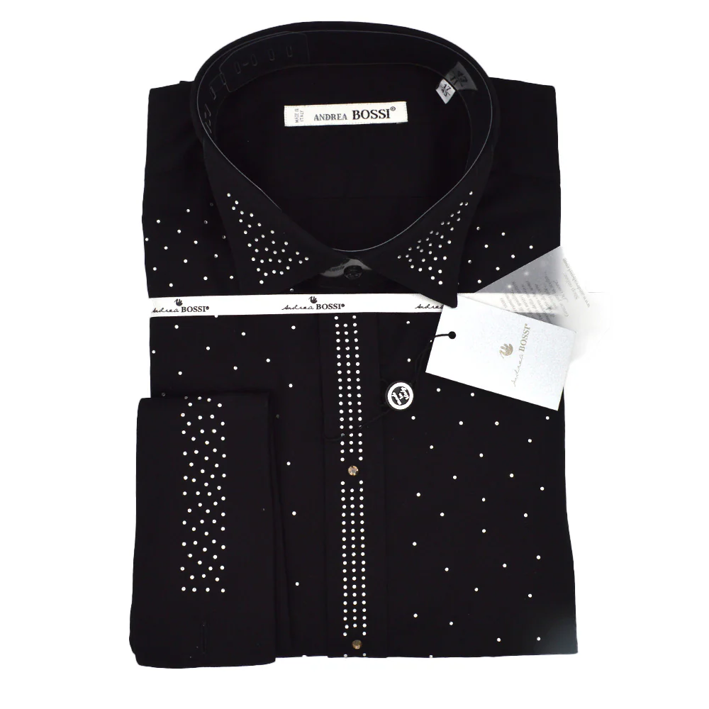 Andrea Bossi Studded Dress Shirt - Image 19