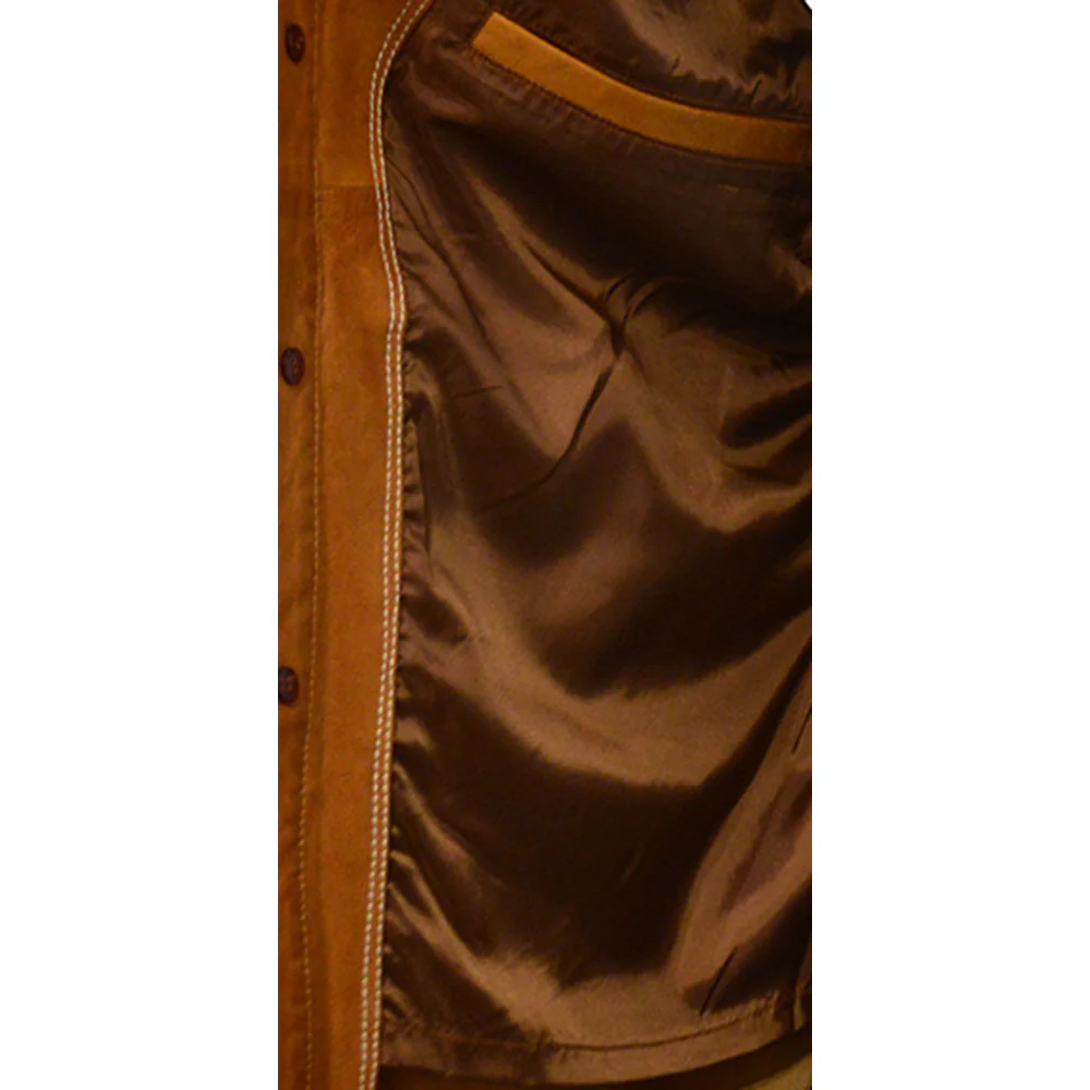 MISSANI Lamb Skin Leather Shirt Jackets 339330 - Image 12