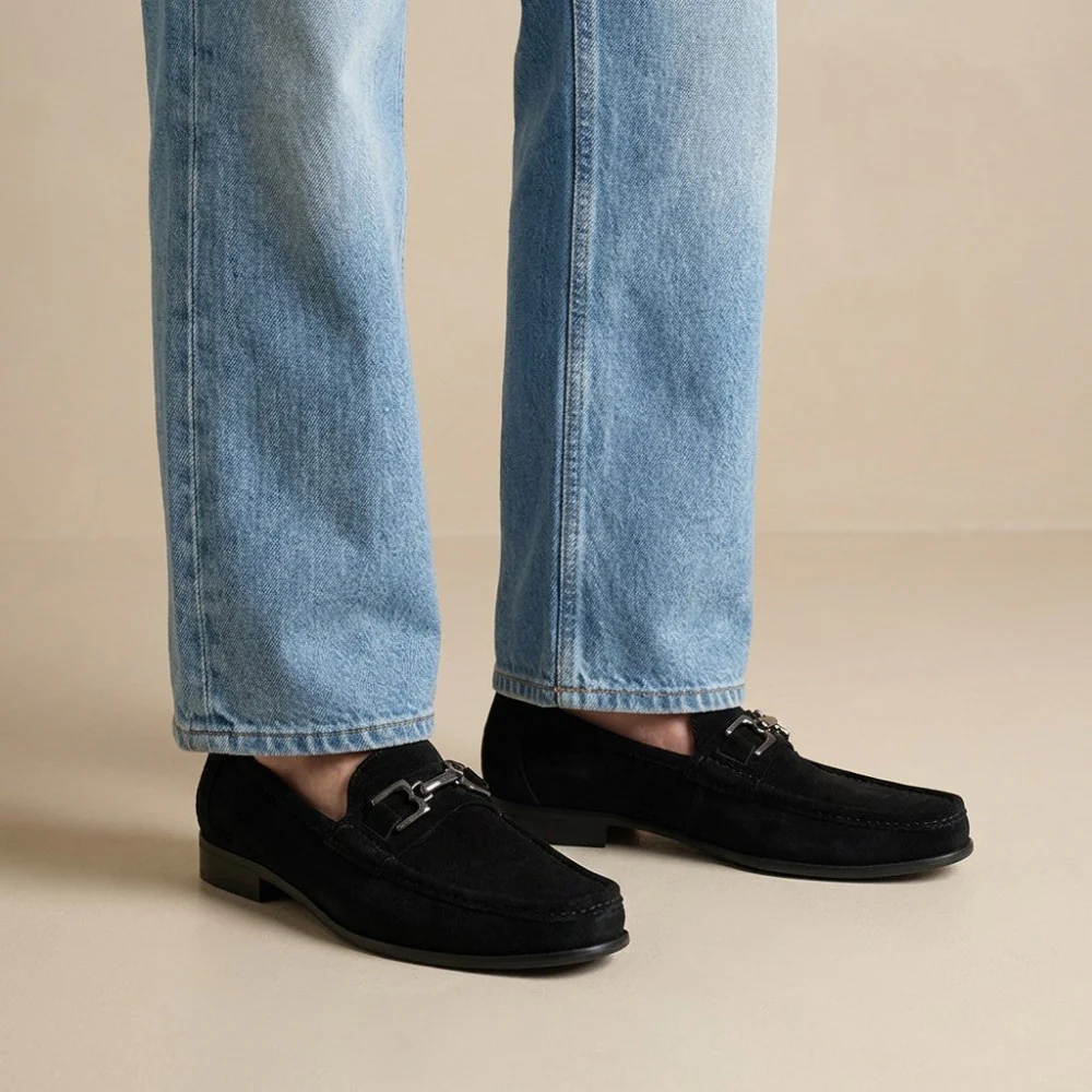 Bruno Magli Trieste Classic Suede and Leather Lined Moccasin Loafer - Image 3