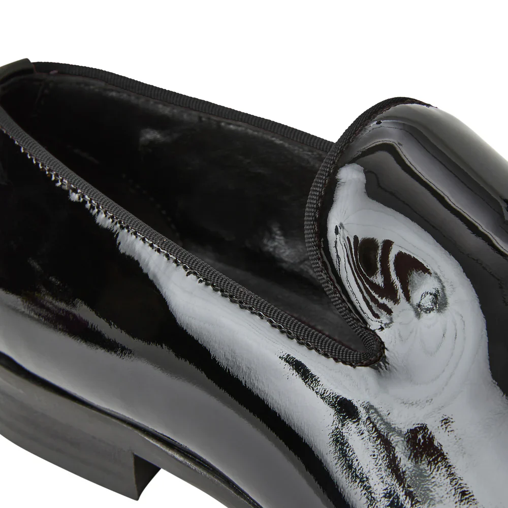 Bruno Magli Danilo A-Line Black Patent Leather Smoking Loafers - Image 4