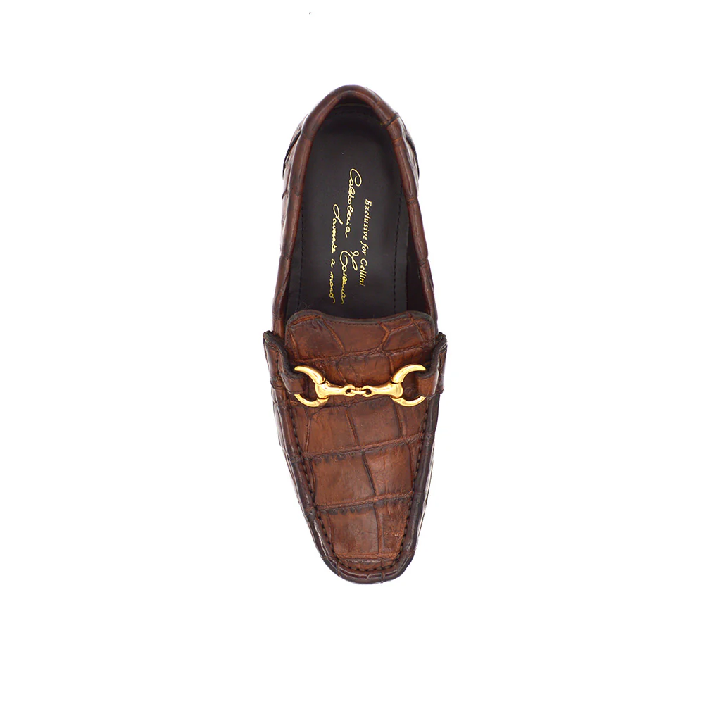Calzoleria Toscana 3238 Alligator & Crocodile DISO Rolls-Royce Loafer - Image 13