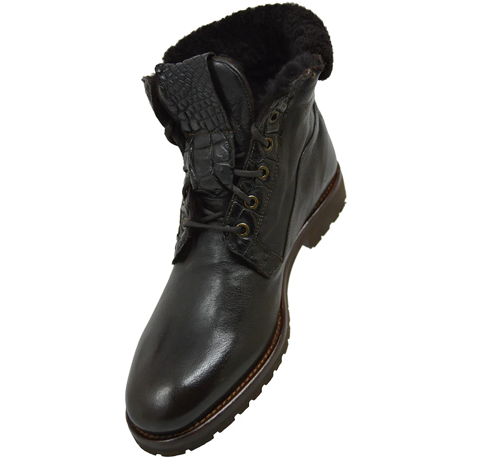 Calzoleria Toscana 4060 Leather & Shearling Boot - Image 13