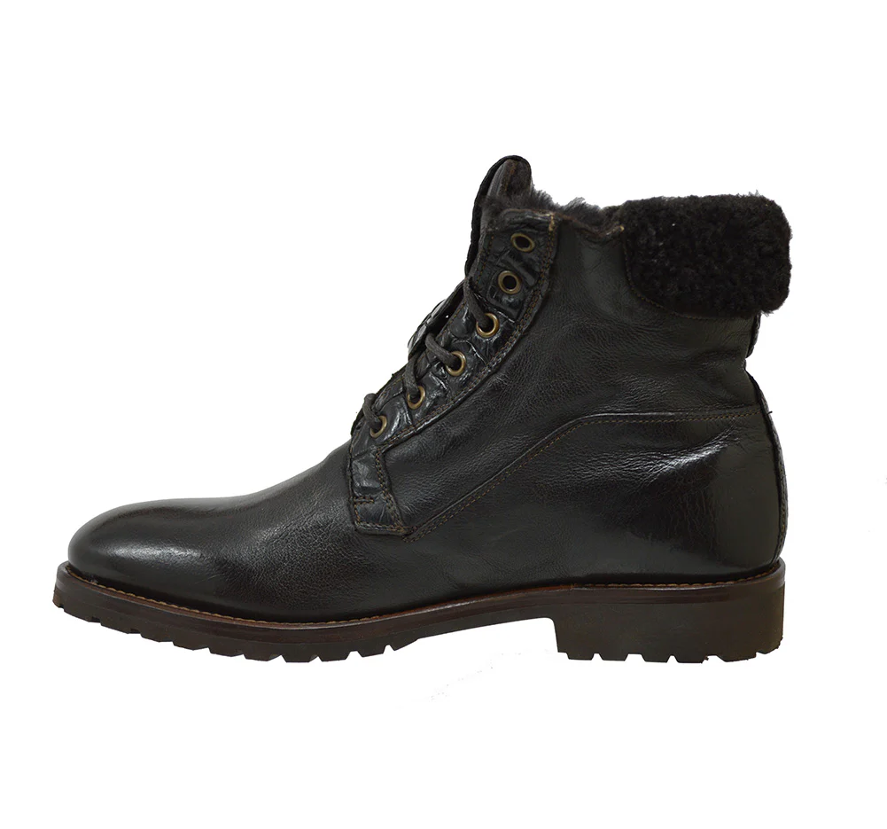 Calzoleria Toscana 4060 Leather & Shearling Boot - Image 14