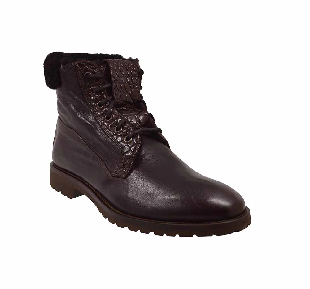 Calzoleria Toscana 4060 Leather & Shearling Boot - Image 18
