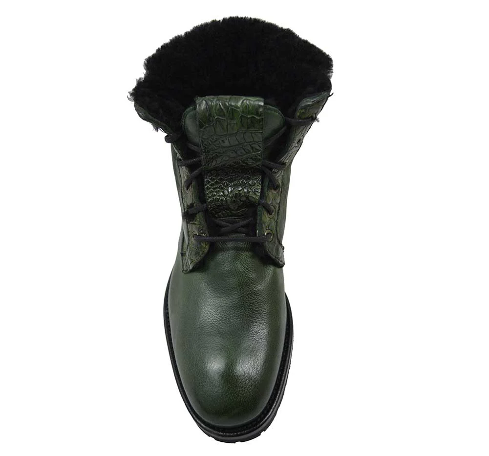 Calzoleria Toscana 4060 Leather & Shearling Boot - Image 23
