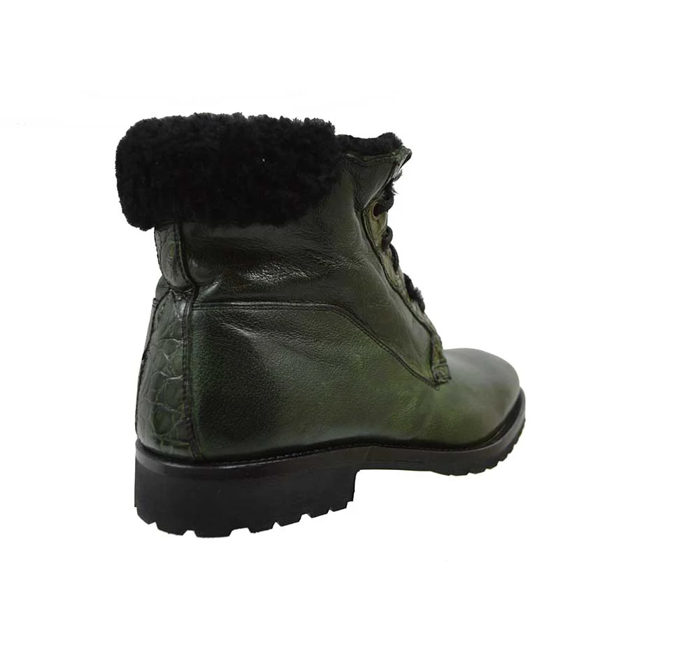 Calzoleria Toscana 4060 Leather & Shearling Boot - Image 24