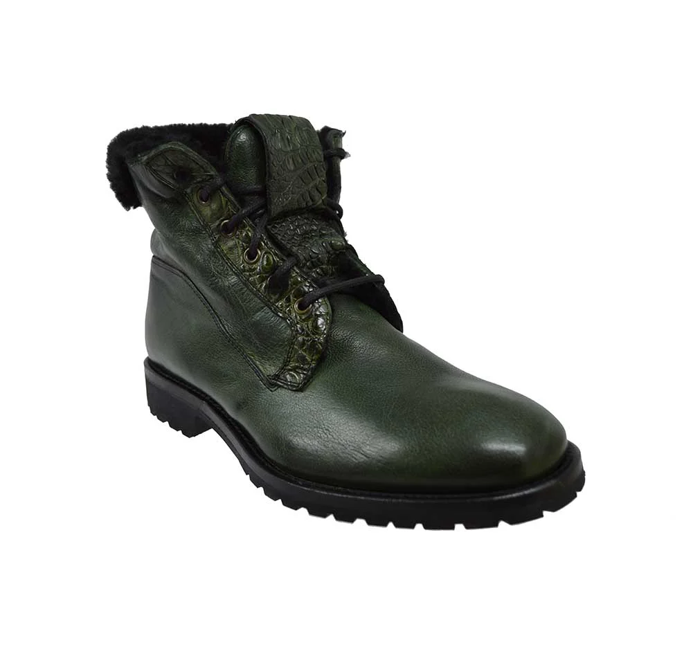 Calzoleria Toscana 4060 Leather & Shearling Boot - Image 26