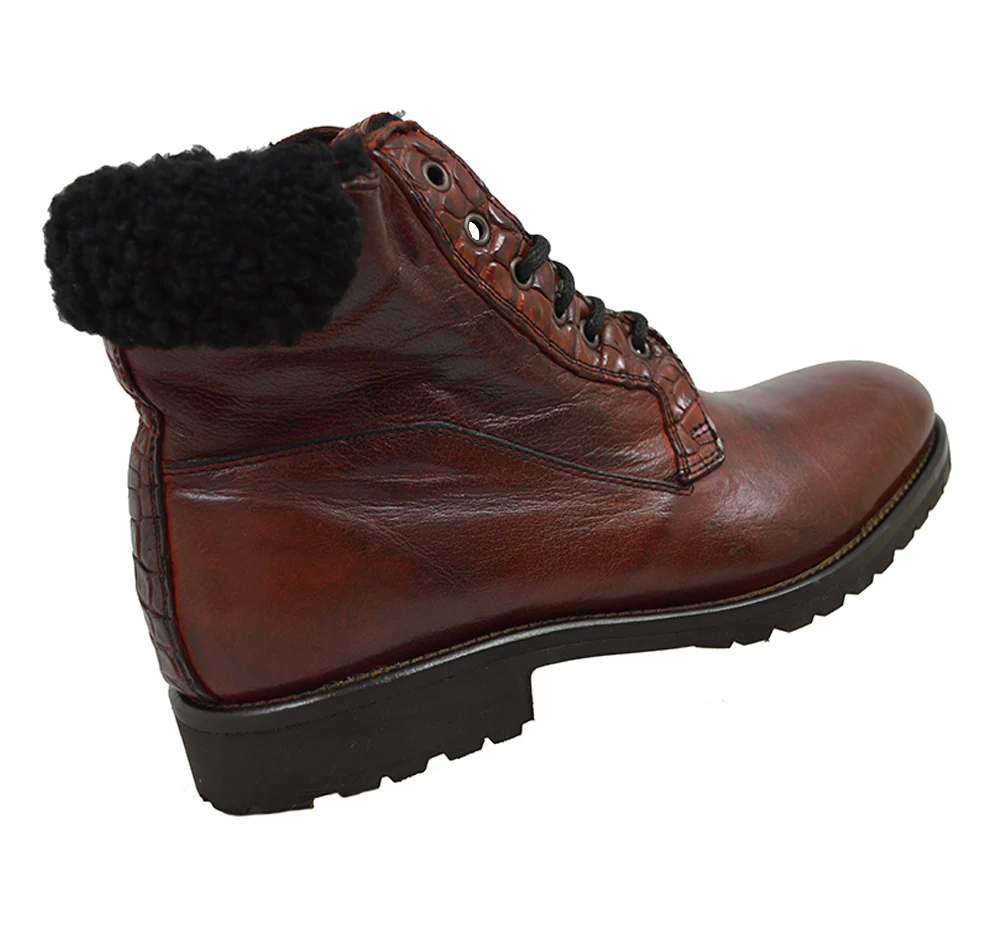Calzoleria Toscana 4060 Leather & Shearling Boot - Image 3