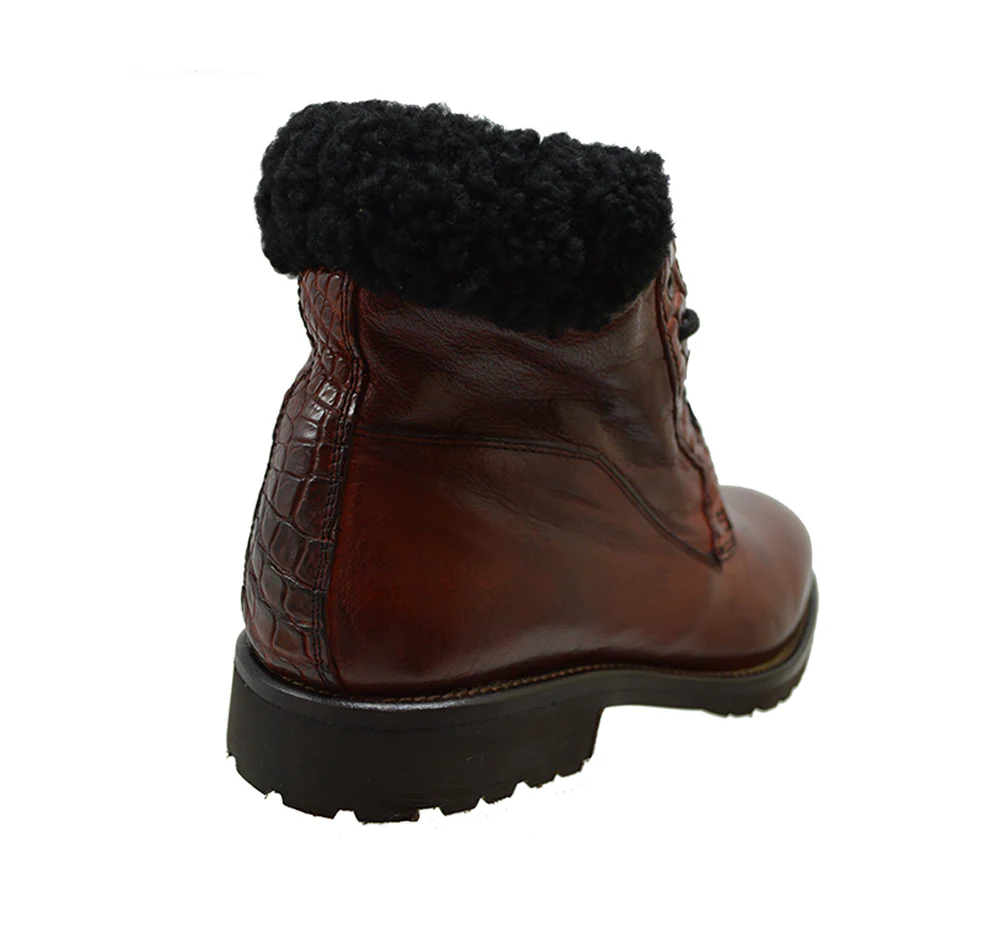 Calzoleria Toscana 4060 Leather & Shearling Boot - Image 5