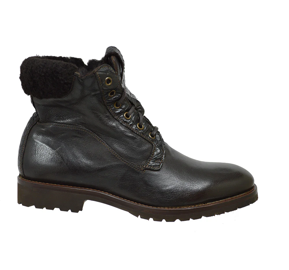 Calzoleria Toscana 4060 Leather & Shearling Boot - Image 6