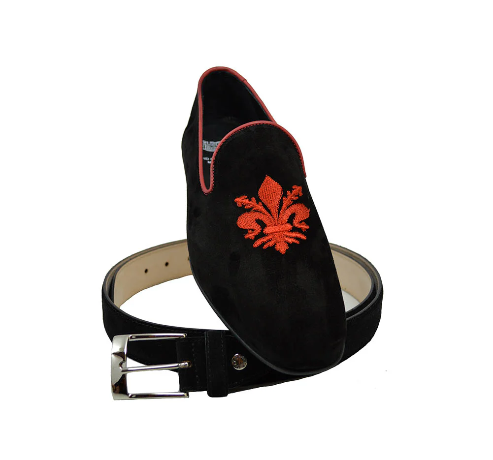 Calzoleria Toscana 4983 Suede Crest Slip On Loafer - Image 11