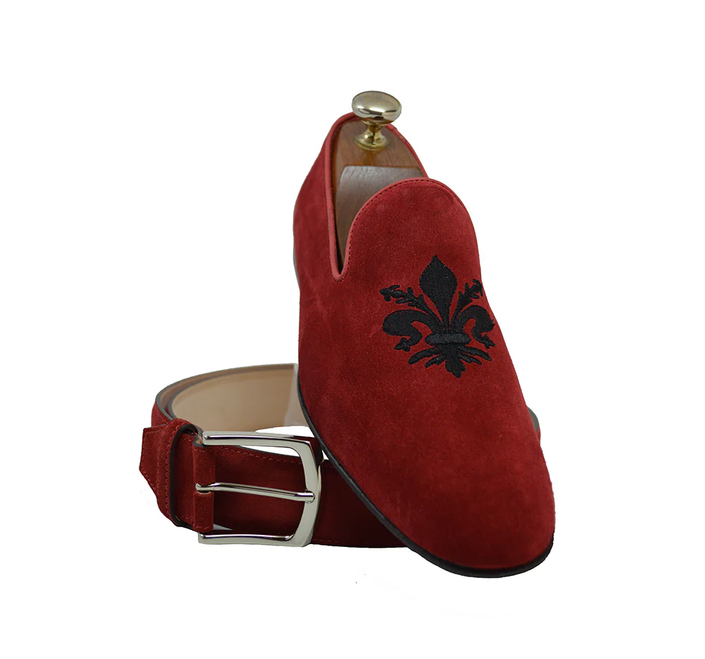 Calzoleria Toscana 4983 Suede Crest Slip On Loafer - Image 13
