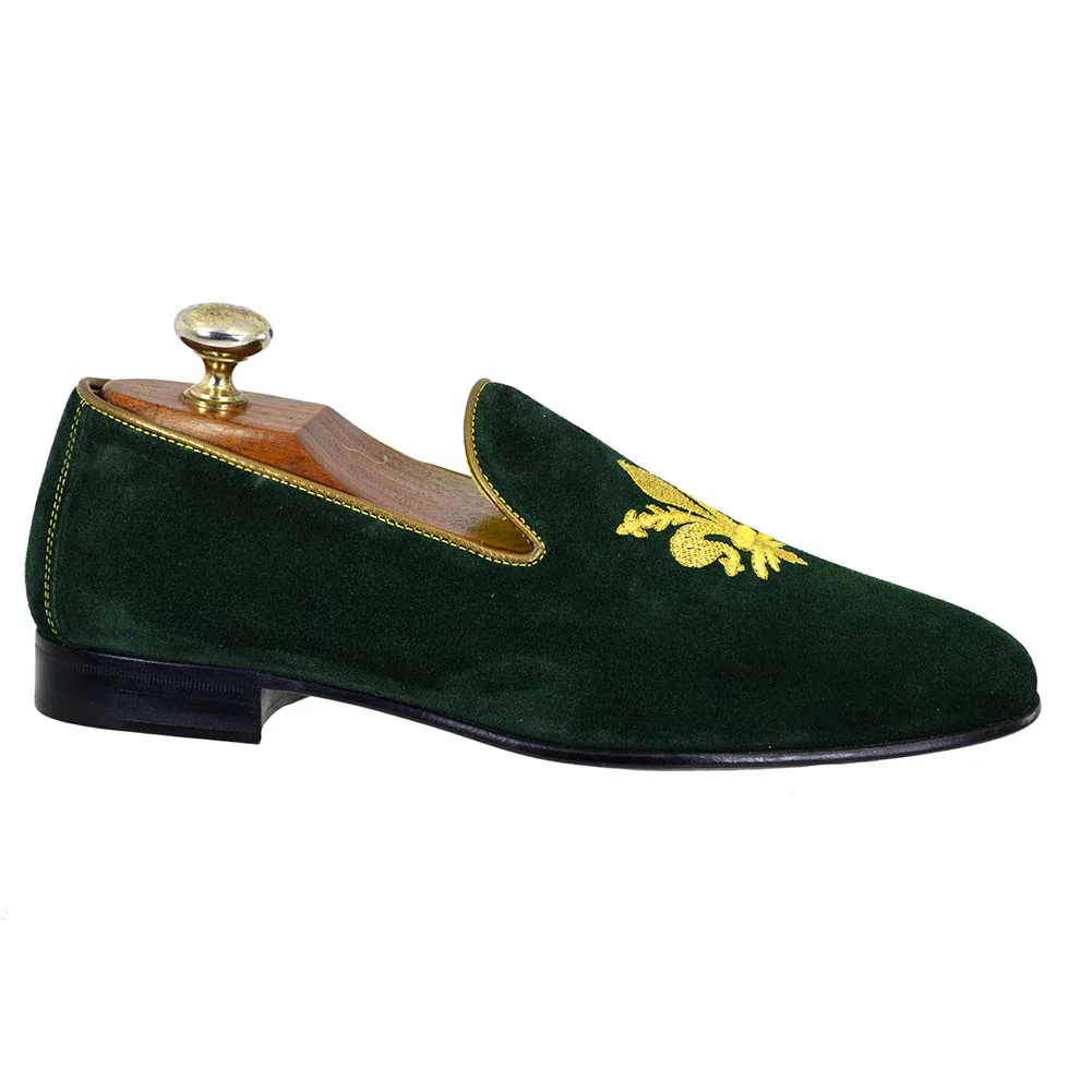 Calzoleria Toscana 4983 Suede Crest Slip On Loafer - Image 14
