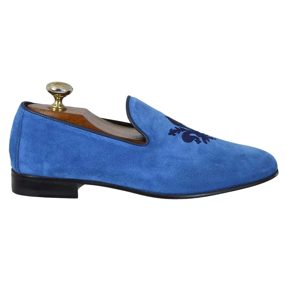 Calzoleria Toscana 4983 Suede Crest Slip On Loafer - Image 6