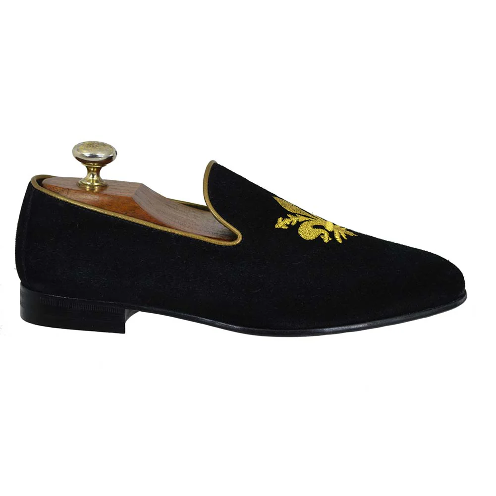 Calzoleria Toscana 4983 Suede Crest Slip On Loafer - Image 8