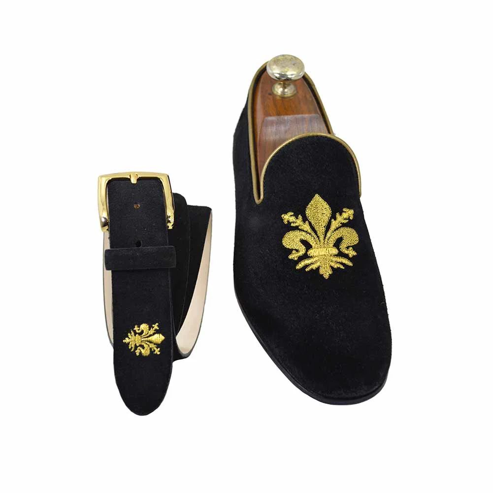 Calzoleria Toscana 4983 Suede Crest Slip On Loafer - Image 9