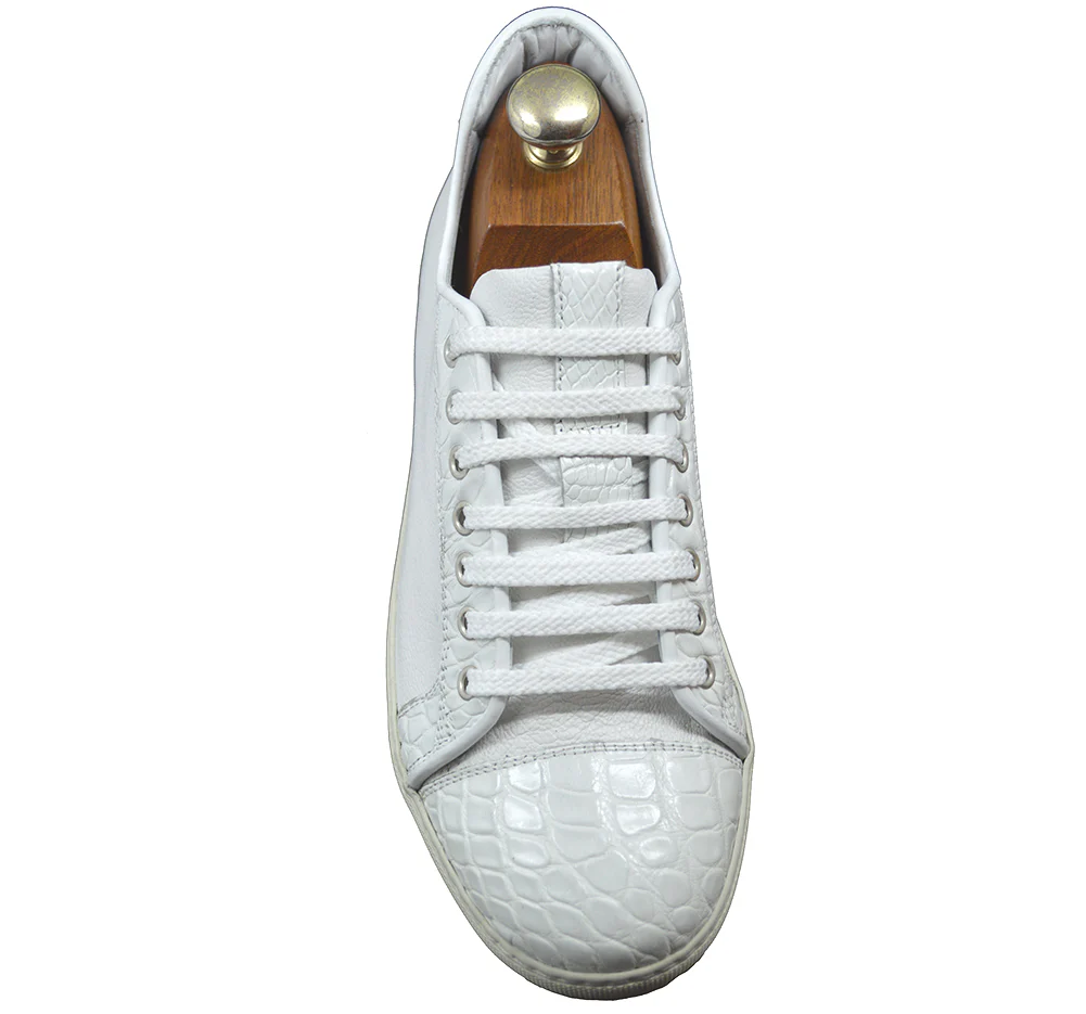 Calzoleria Toscana 5584 Crocodile Sneaker - Image 4