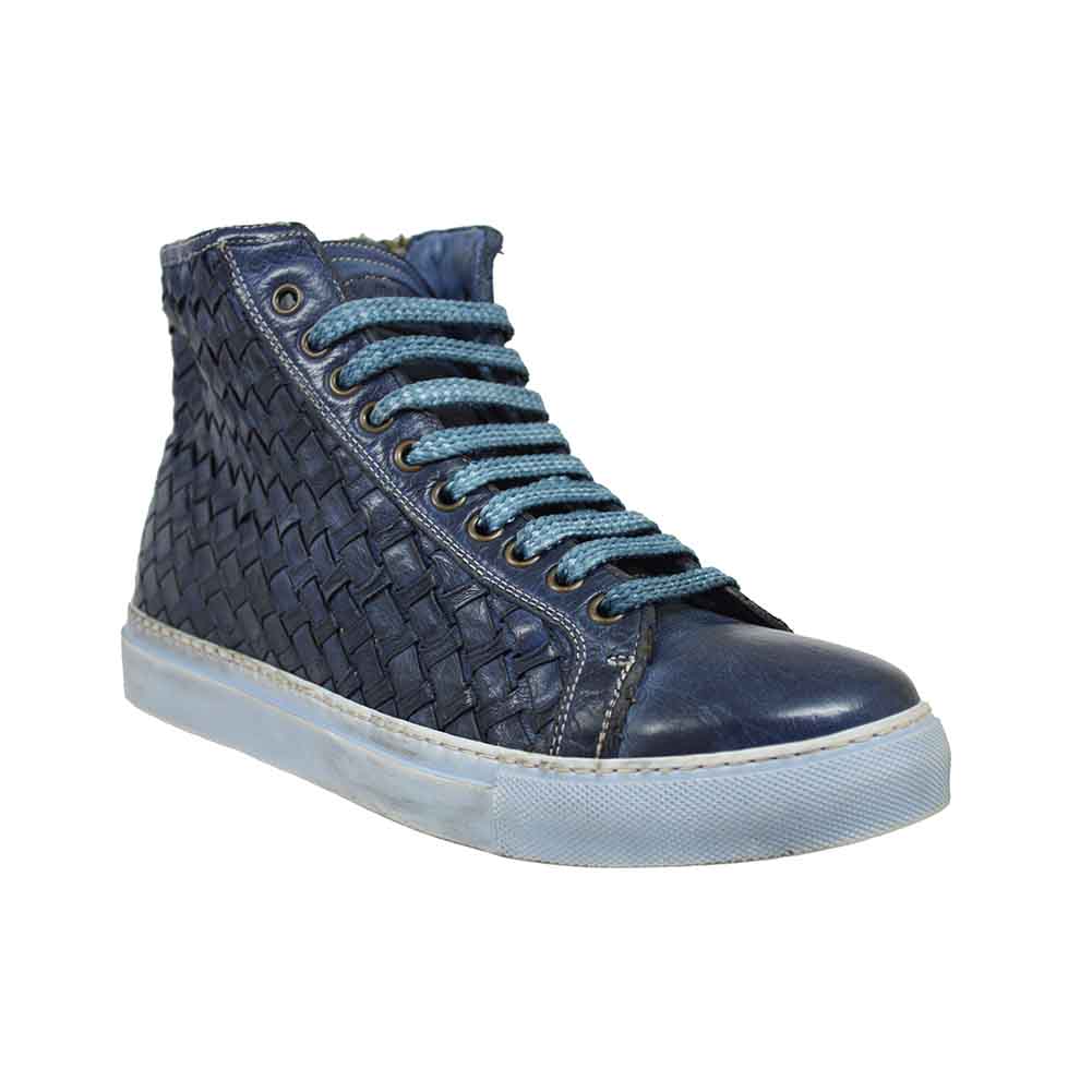 Calzoleria Toscana 9685 Cognac Woven Sneaker - Image 10