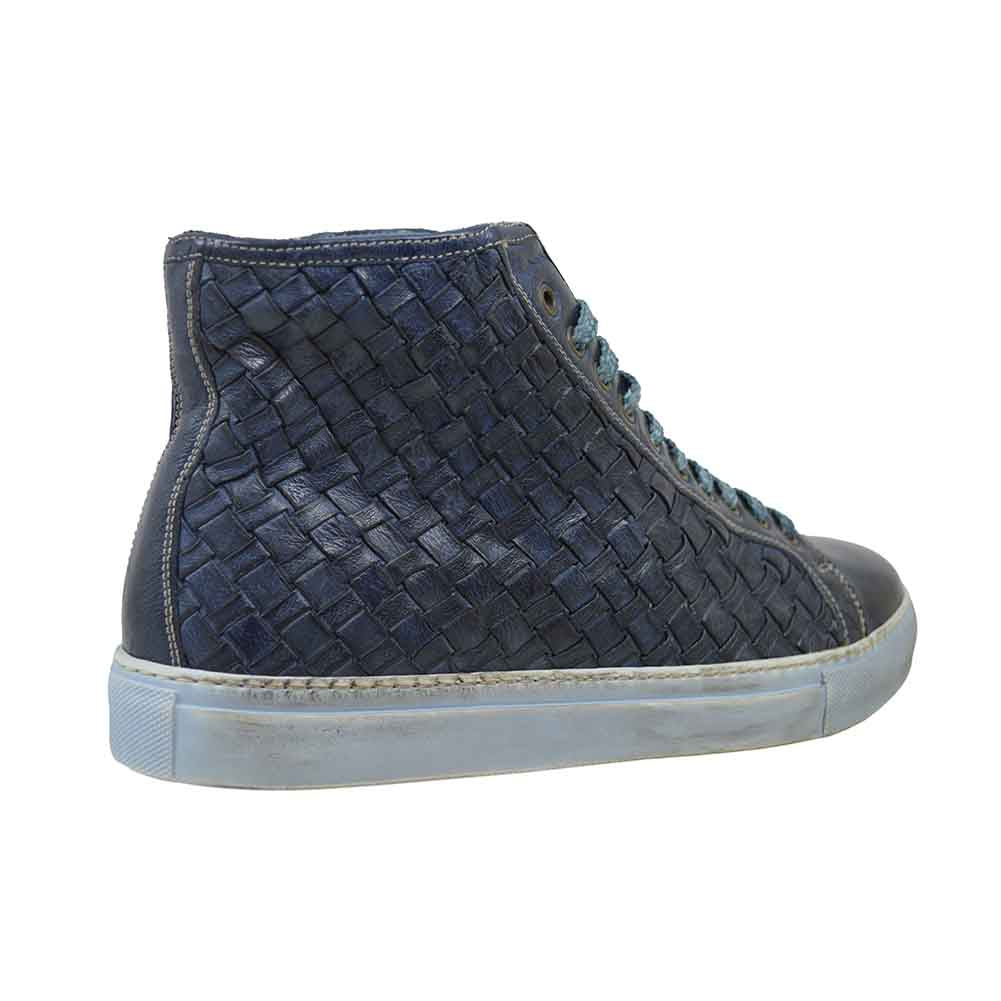 Calzoleria Toscana 9685 Cognac Woven Sneaker - Image 6