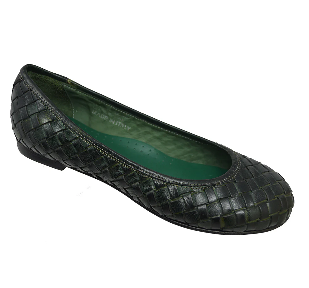 Calzoleria Toscana B940 Woven Ballerina - Image 9