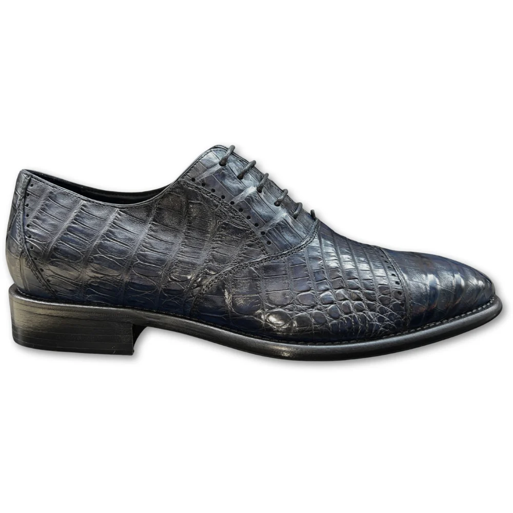Calzoleria Toscana Caiman Crocodile Cap-Toe Dress-Up Shoes - Image 33