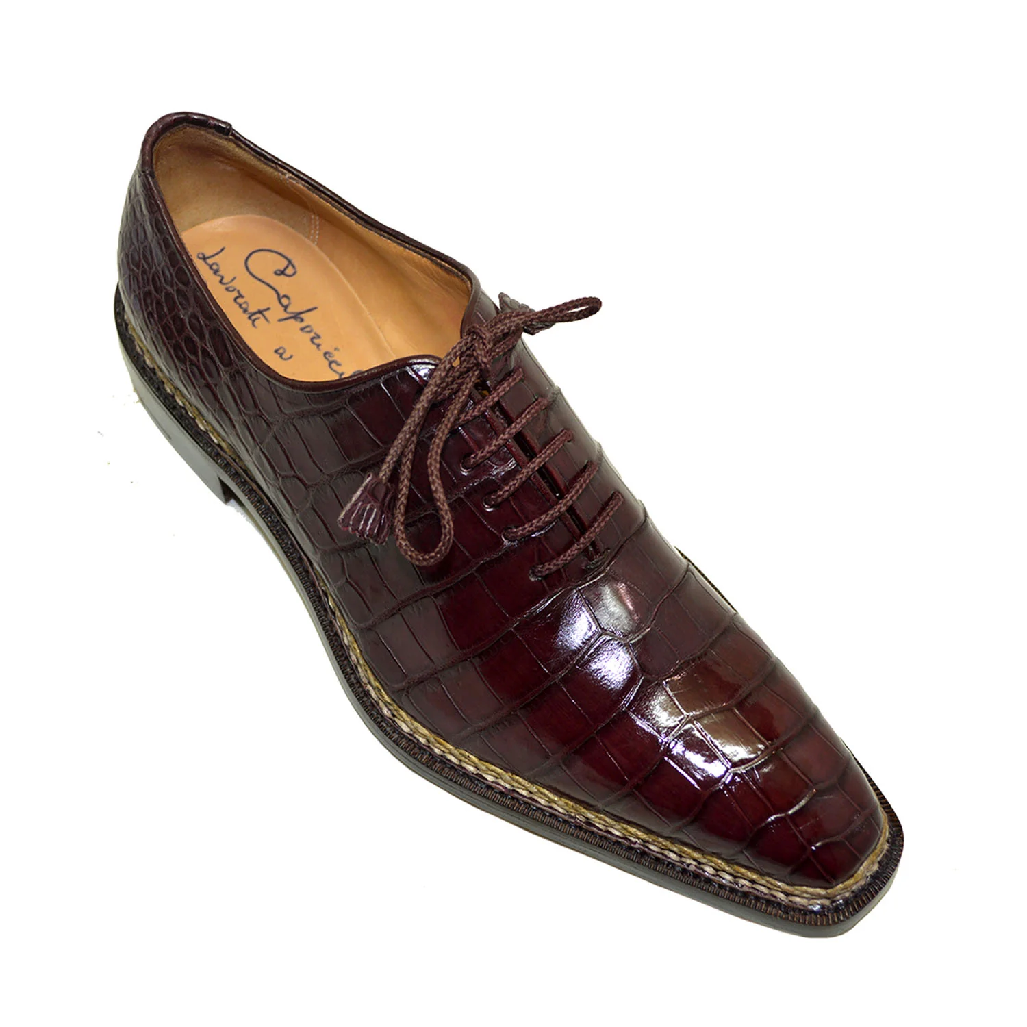 Caporicci 1400 Baby Alligator Lace Up - Image 13
