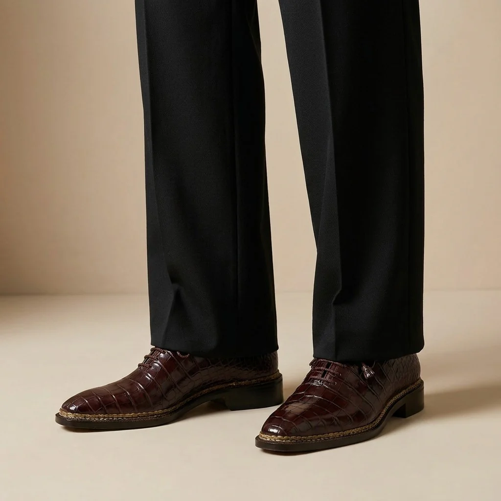 Caporicci 1400 Baby Alligator Lace Up - Image 3