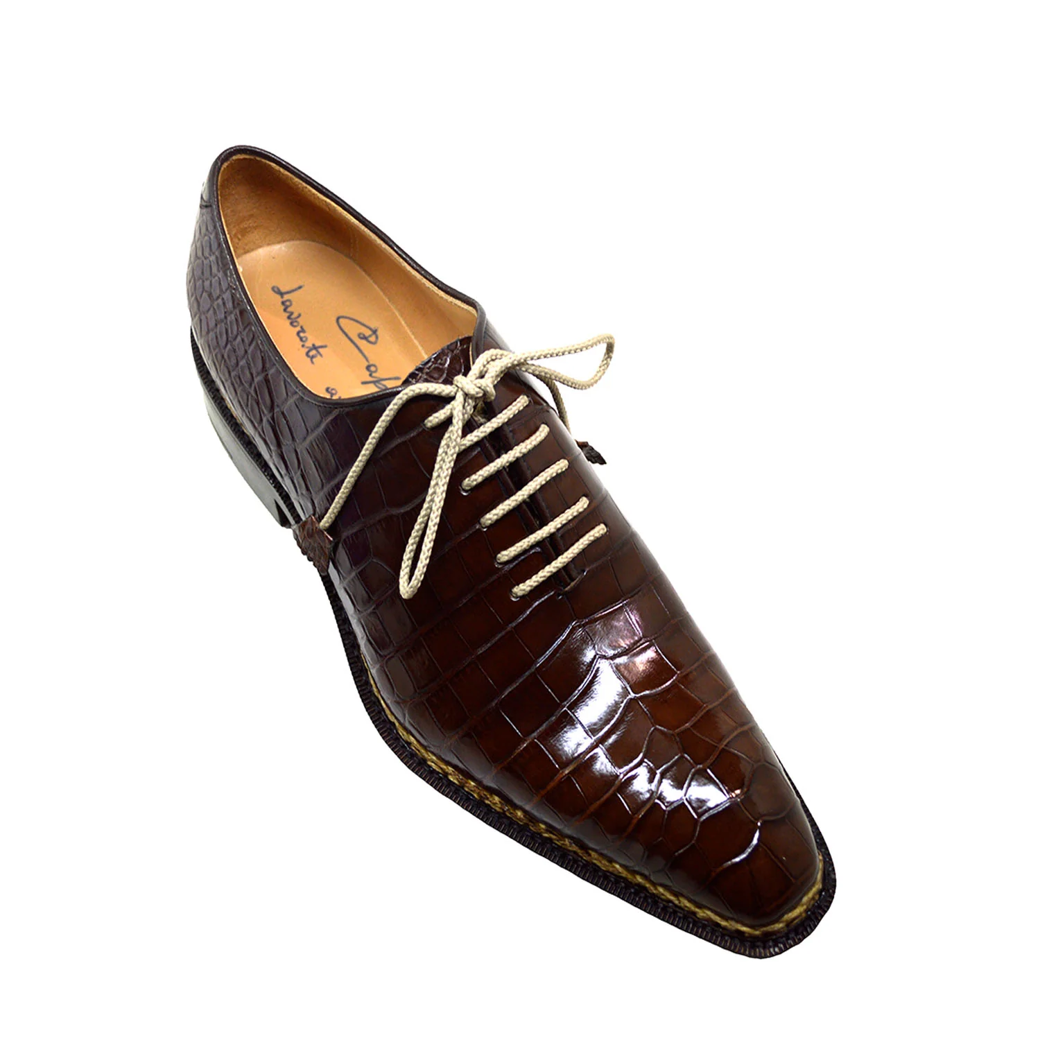 Caporicci 1400 Baby Alligator Lace Up - Image 7