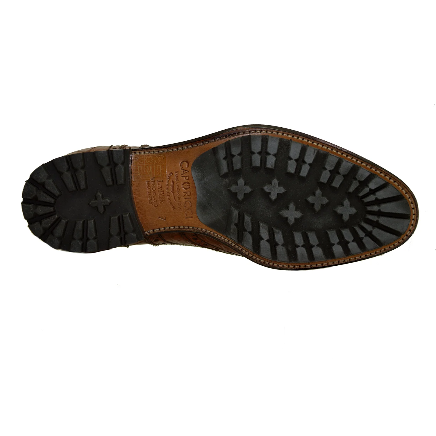 Caporicci 3318 Baby Alligator Wing Tip Lace Up - Image 6