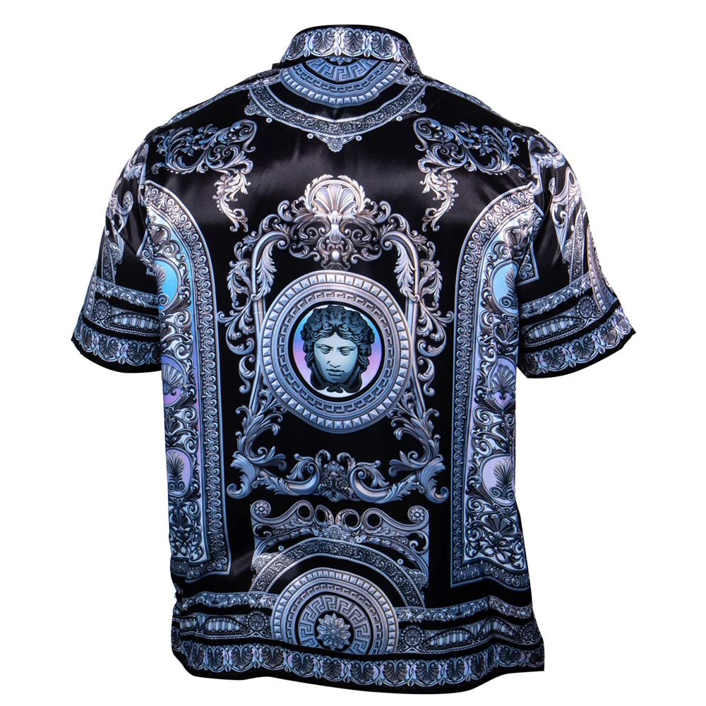 Prestige Vintage Design Satin Button Up 322 - Image 3