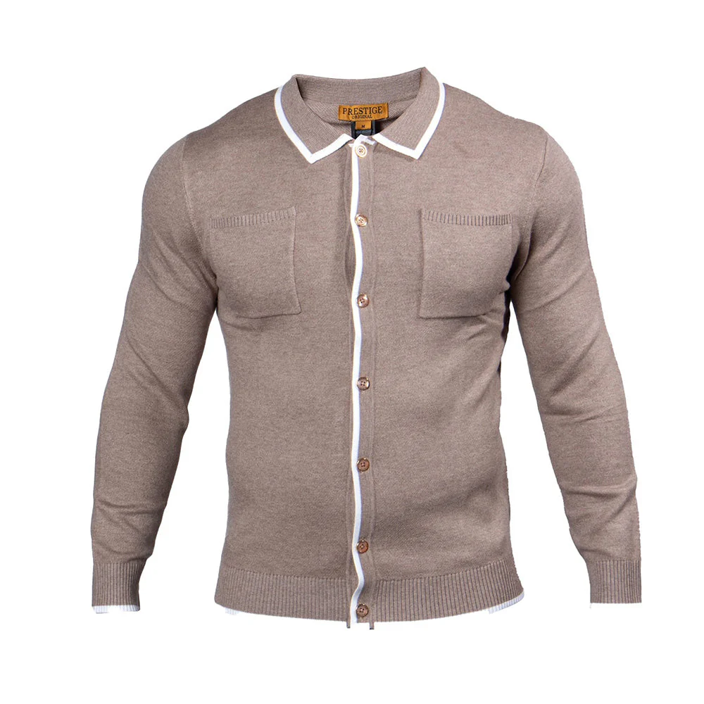 Prestige Long Sleeve Button Up Cardigan 554