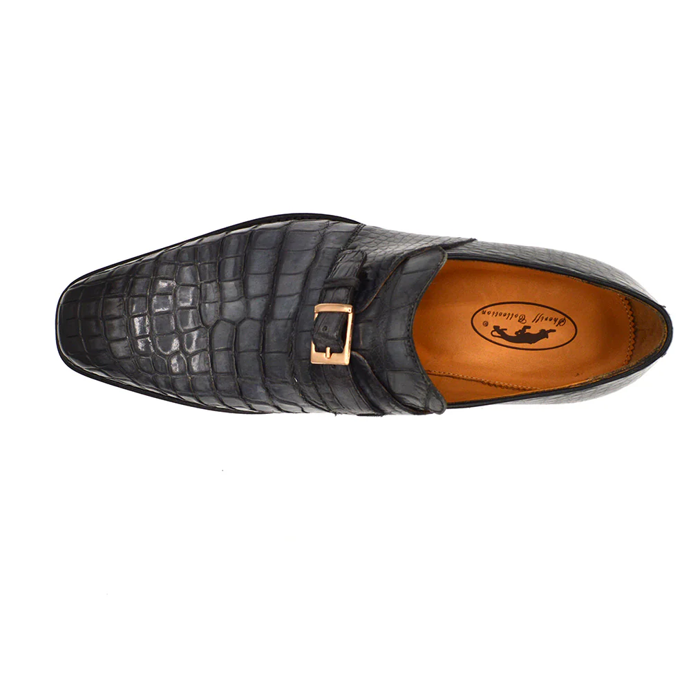 Sheriff Collection Grey Alligator Dress Shoes 2379-2002 - Image 6