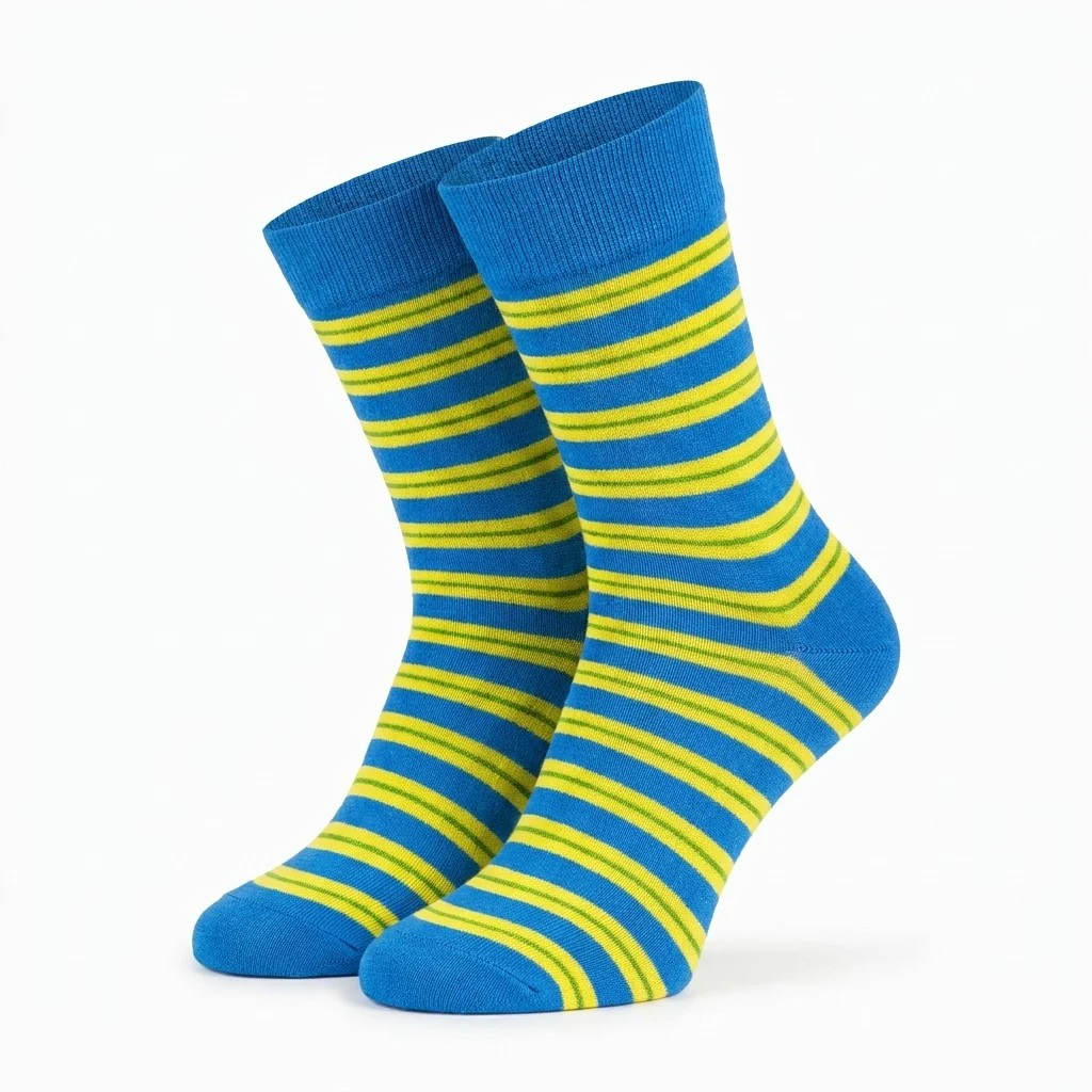 Distretto73 Men's Filoscozia Cotton Striped Crew Socks - Image 18