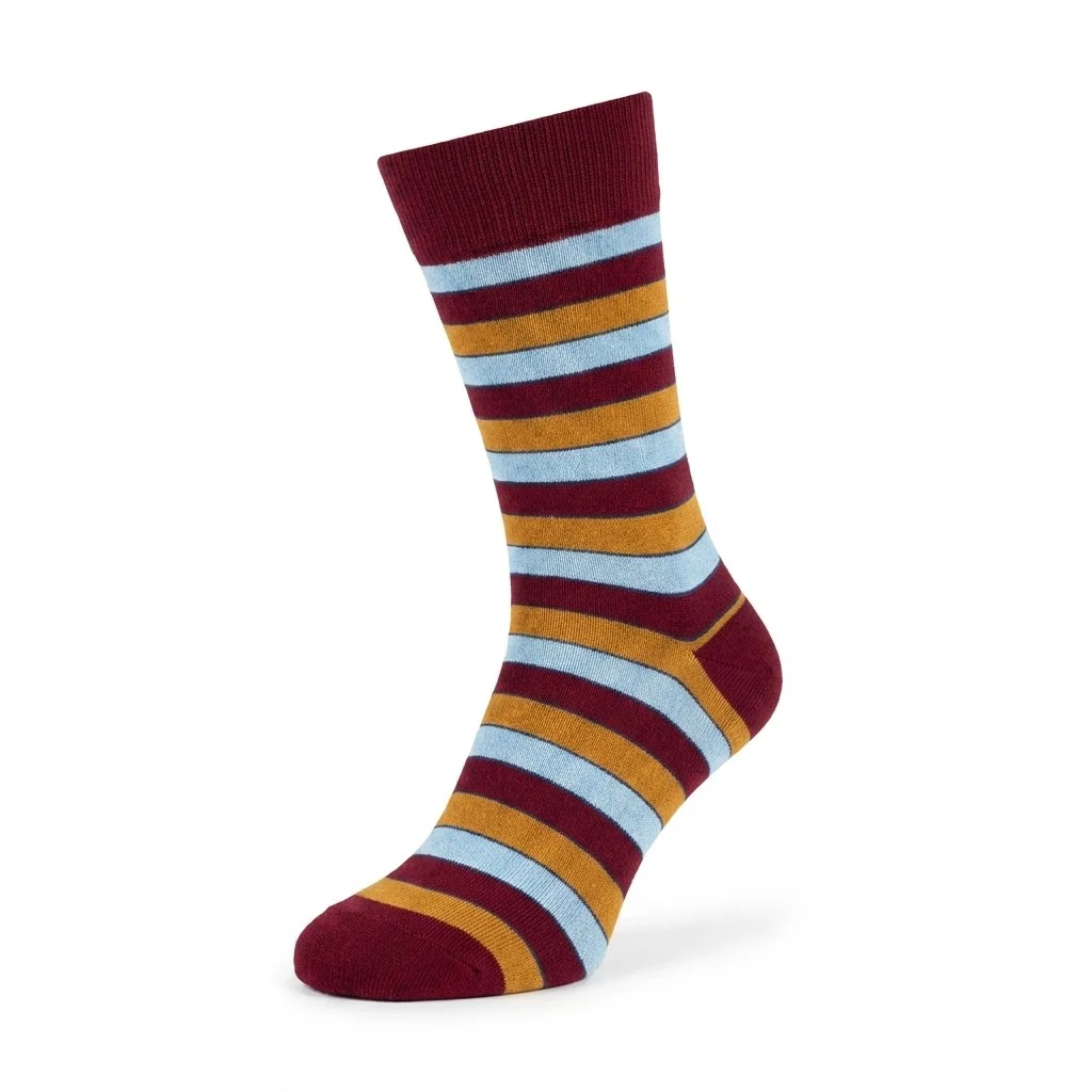 Distretto73 Men's Filoscozia Cotton Striped Crew Socks - Image 32