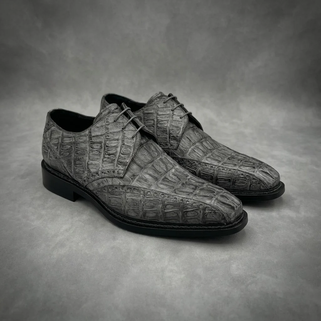 Mauri 2670 Caiman Hornback Dress Shoes - Image 5