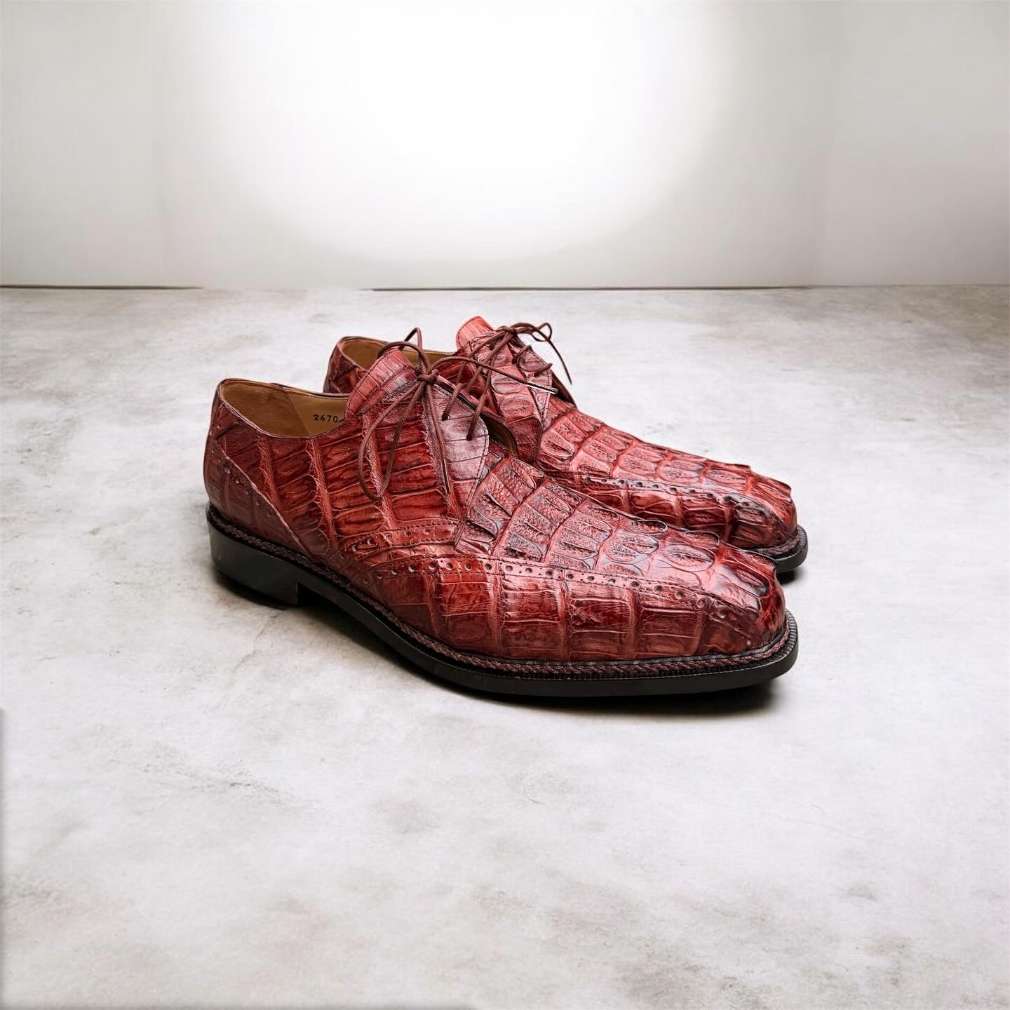 Mauri 2670 Caiman Hornback Dress Shoes - Image 8