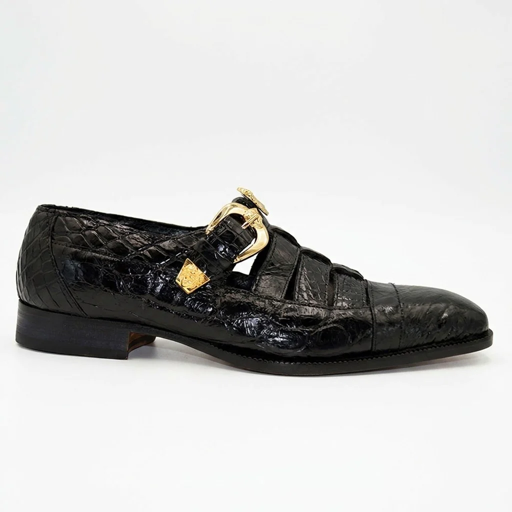 Mauri 3082 Men's Exotic-Skin Alligator Sandals - Image 13