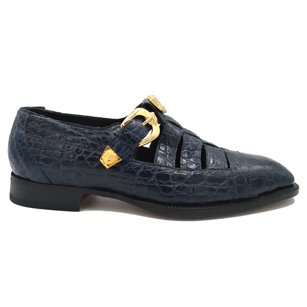 Mauri 3082 Men's Exotic-Skin Alligator Sandals - Image 16