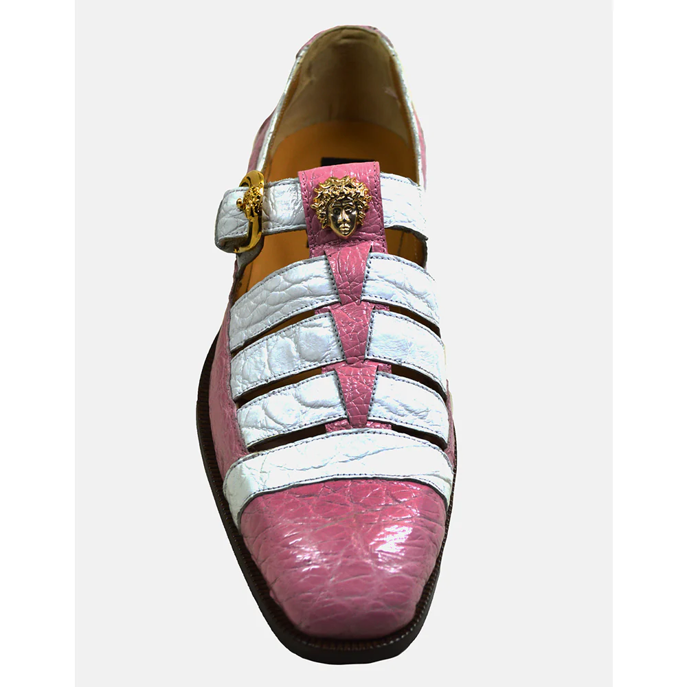 Mauri 3082 Two-Color Alligator Sandal Shoes - Image 7