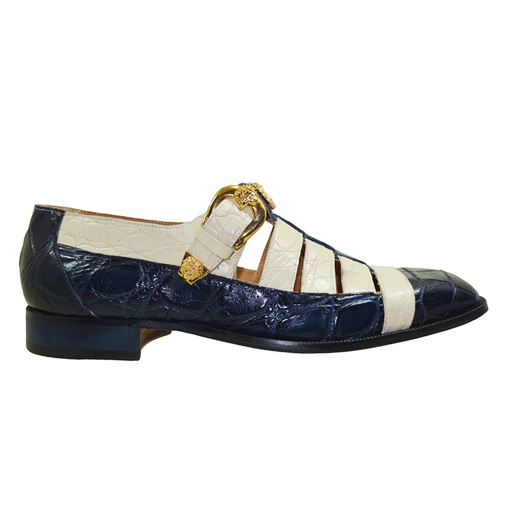 Mauri 3082 Two-Color Alligator Sandal Shoes - Image 8