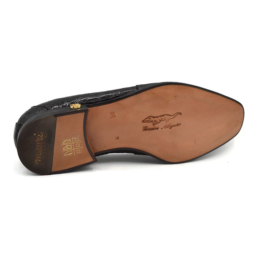 Mauri 3215 Alligator and Velvet Loafer - Image 3