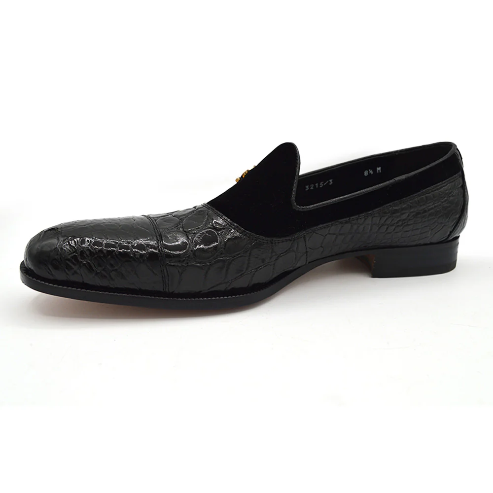 Mauri 3215 Alligator and Velvet Loafer - Image 5