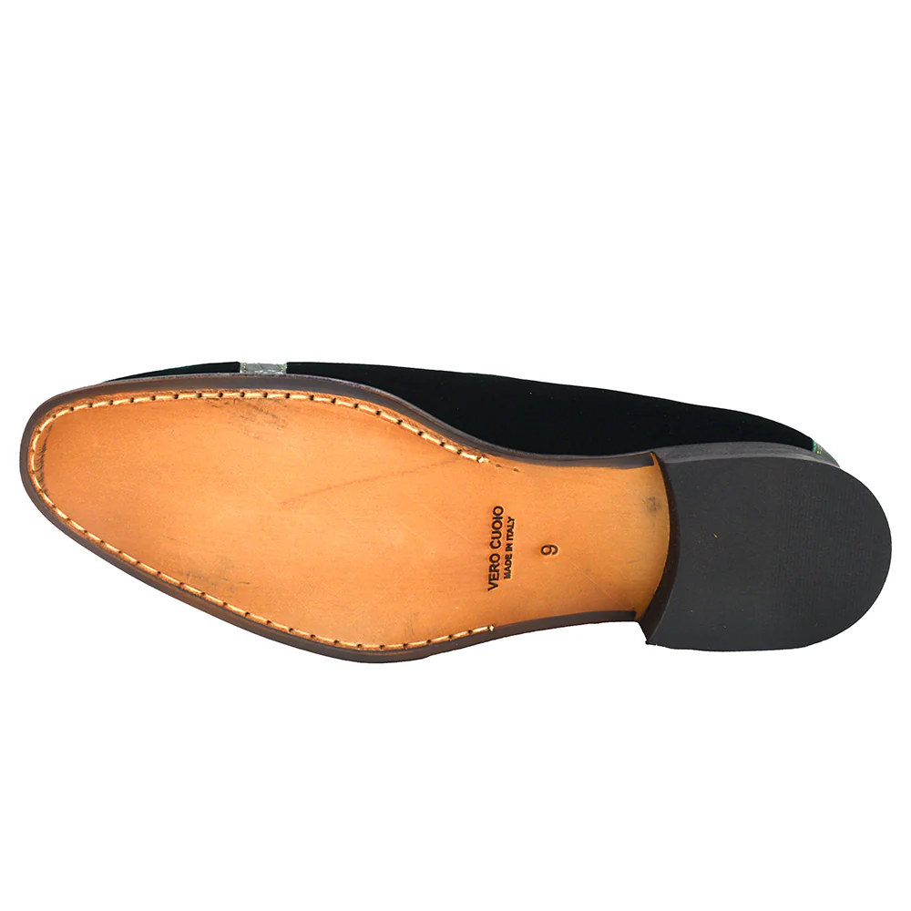 Mauri 3296 Alligator and Velour Loafer - Image 9
