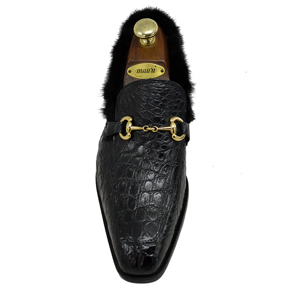 Mauri 4615/4 Crocodile & Mink Loafer - Image 10