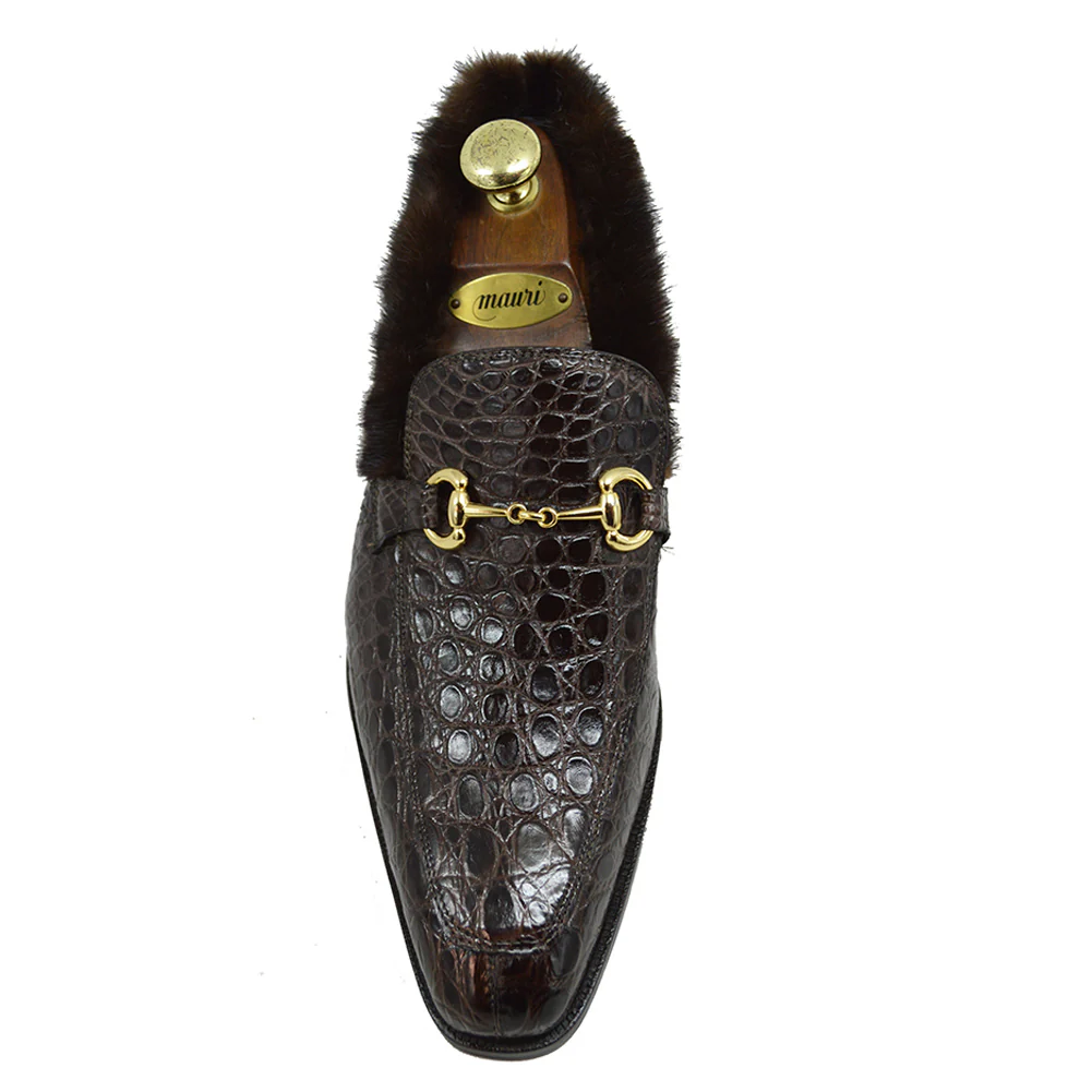 Mauri 4615/4 Crocodile & Mink Loafer - Image 4