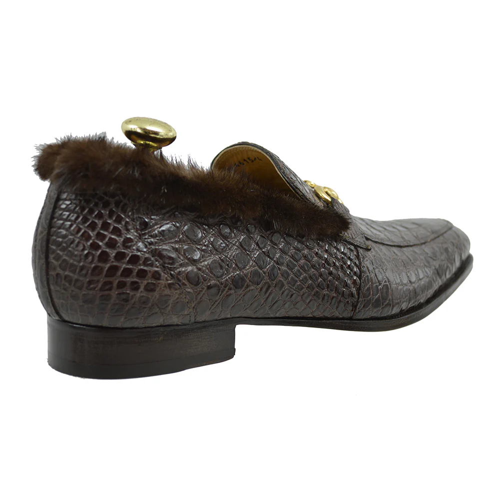 Mauri 4615/4 Crocodile & Mink Loafer - Image 5