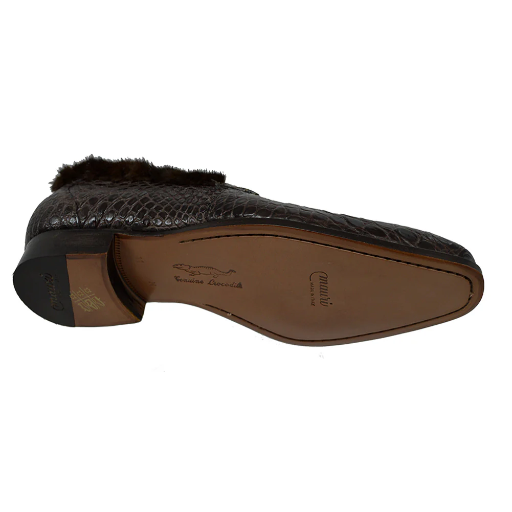 Mauri 4615/4 Crocodile & Mink Loafer - Image 8