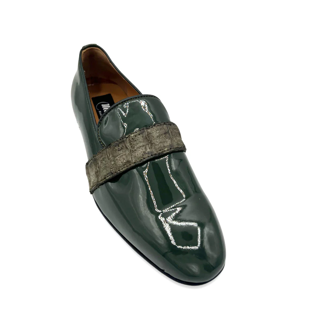 Mauri 4709 Patent Leather and Horn-back Loafer Last Pair - Image 4